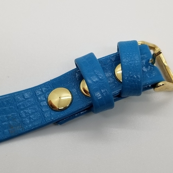 La Mer Collection aqua faux leather wrap bracelet - Picture 7 of 8